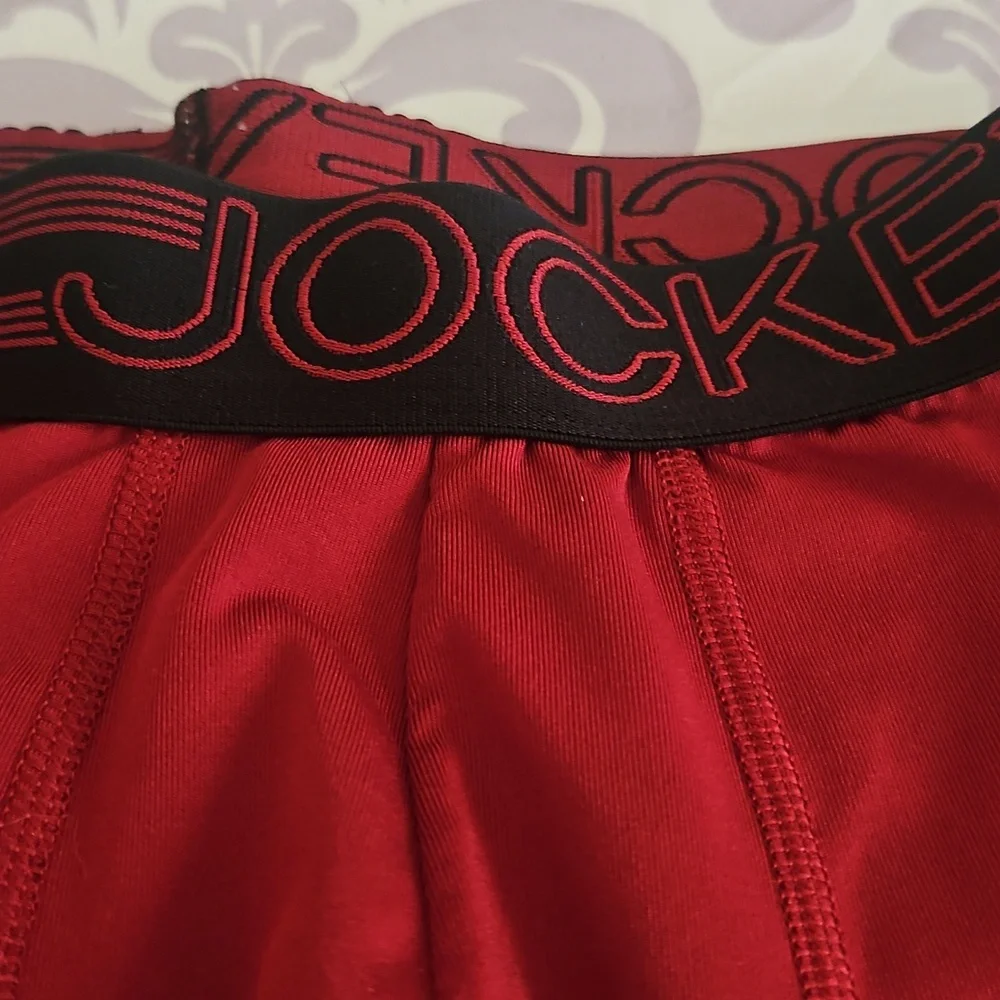 Jockey Briefs W Support Pouch Red & Black Size small